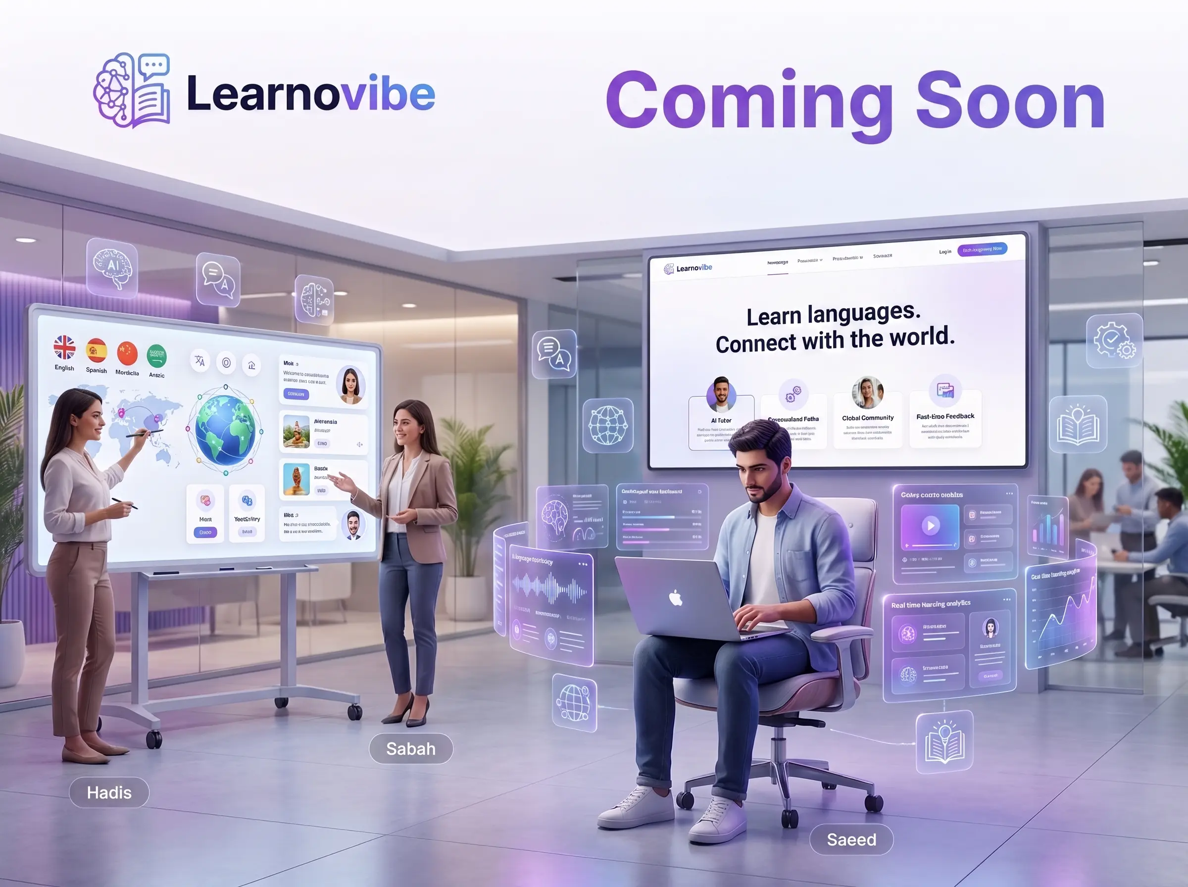Learnovibe language learning platform